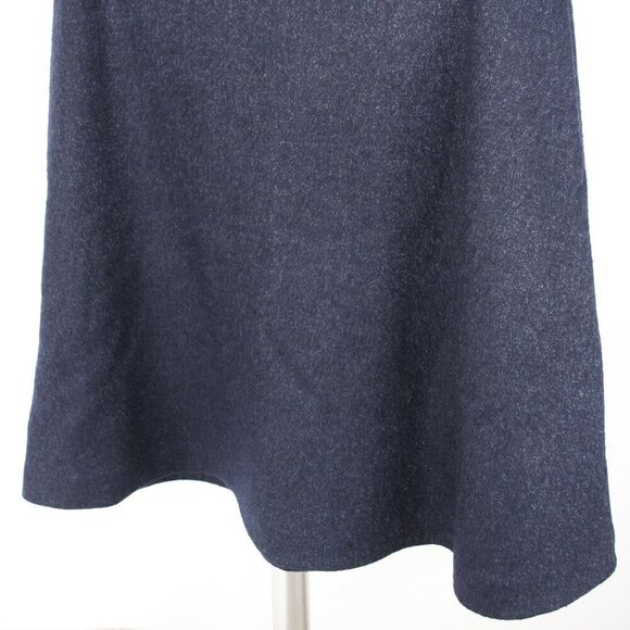 Banana Republic Factory Wool Blend Navy Blue Pockets A-Line Mini Skirt Sz 6 - Picture 4 of 10